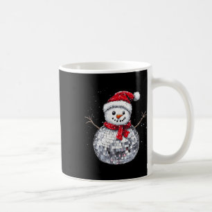 Taza De Café Navidades de Snowman Retro Santa Hat Disco Ball Ma