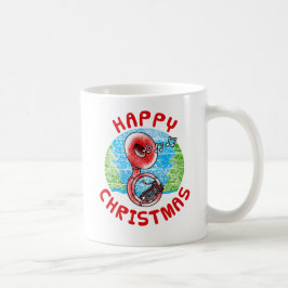 Taza De Café Navidades de Sousaphone profesor de Música de Bras