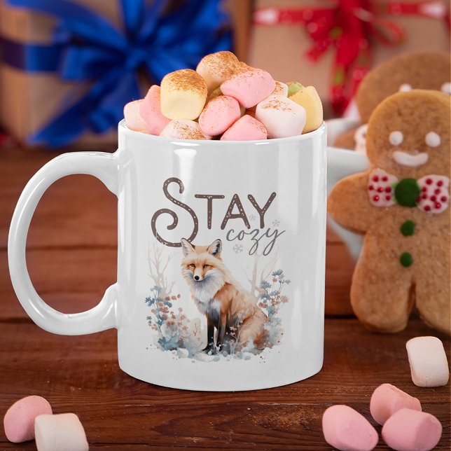 Taza De Café Navidades de Stay Cosy Woodland Fox (Subido por el creador)