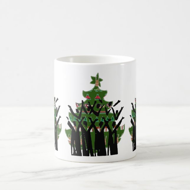 Taza De Café Navidades de té y café cantan gospel (Centro)