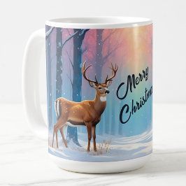 Taza De Café Navidades De Texto personalizados Mug Deer En Un B