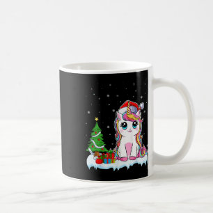 Taza De Café Navidades De Unicornio Para Chicas Niños De Santa 