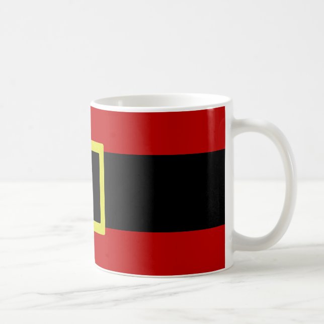 Taza De Café Navidades de vacaciones| Cinturón de Santa (Derecha)