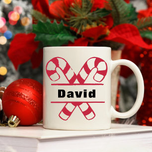 Taza De Café Navidades de vacaciones de canes cruzados