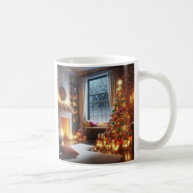 Taza De Café Navidades de vacaciones Fiesta Classic, 11 oz (Derecha)