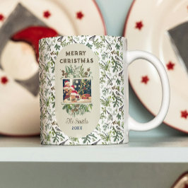 Taza De Café Navidades de vegetación de follaje fotográfico fam