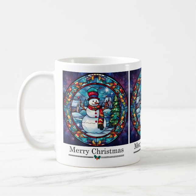 Taza De Café Navidades de vidrio contenido Mug (Izquierda)