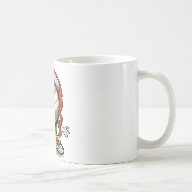 Taza De Café Navidades de voleibol (Derecha)