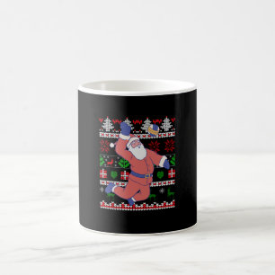 Taza De Café Navidades de voleibol Santa Claus Ugly