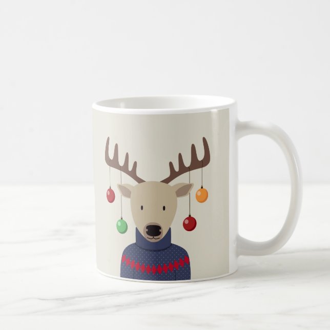 Taza De Café Navidades Deer (Derecha)