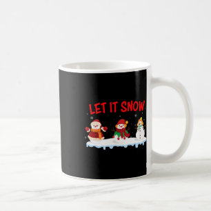 Taza De Café Navidades Dejan Que Nieva Nochebuena De Invierno P