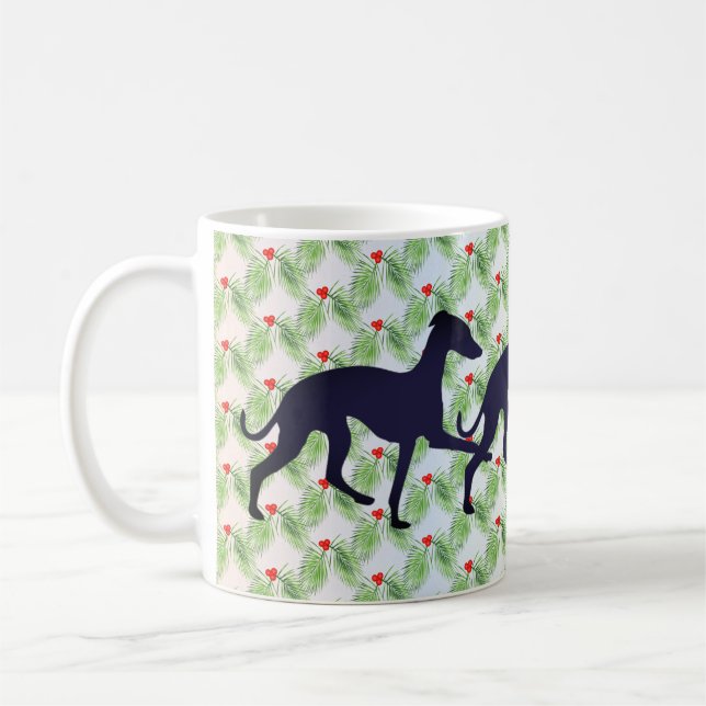 Taza De Café Navidades del Alto Pasador de Greyhound (Izquierda)