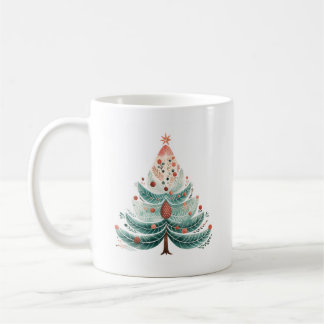 Taza De Café Navidades del árbol de pino de invierno café Mug