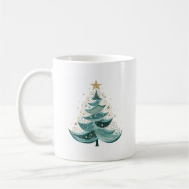 Taza De Café Navidades del árbol de pino de invierno café Mug