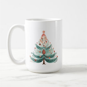 Taza De Café Navidades del árbol de pino de invierno café Mug