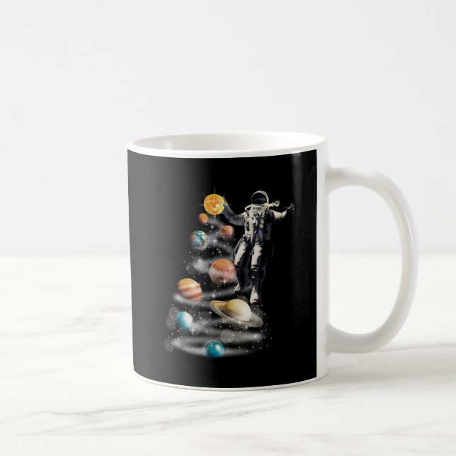 Taza De Café Navidades del Astronauta del Sistema Solar Espacia (Derecha)