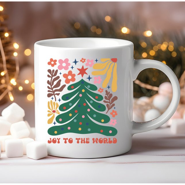 Taza De Café Navidades del Boho disfrutan al mundo (Subido por el creador)