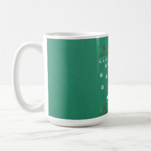 Taza De Café Navidades del bull terrier suéter divertido amor d