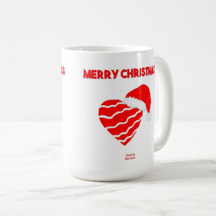 Taza De Café Navidades del café de Santa Heart