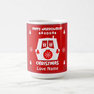 Taza De Café Navidades del canal en bote de cercanías Regalos d