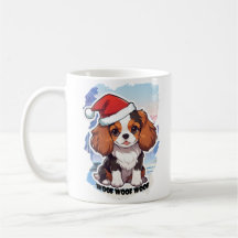 Navidades del Cavalier King Charles Pastel woof
