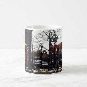 Taza De Café Navidades del centro de Willoughby Foto Mug