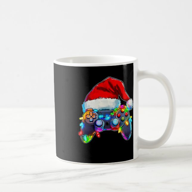 Taza De Café Navidades del controlador de videojuegos Santa Hat (Derecha)
