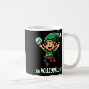 Taza De Café Navidades del Elf de voleibol que coinciden con el
