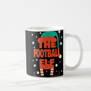 Taza De Café Navidades del elfo de fútbol Cristo de Pajama