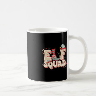 Taza De Café Navidades del equipo de retro Elf coincidiendo con