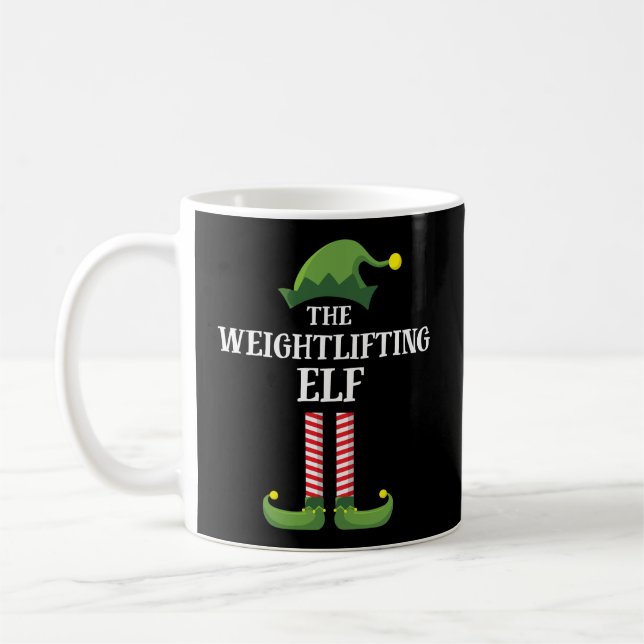 Taza De Café Navidades del grupo familiar Elf Mateo de Halterof (Izquierda)