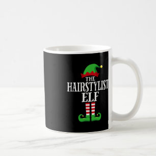 Taza De Café Navidades del grupo familiar Hairstylist Elf Matin