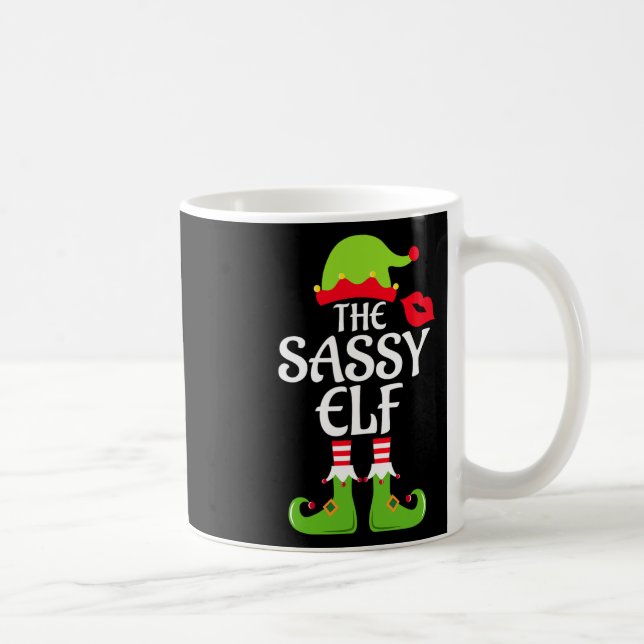 Taza De Café Navidades del grupo familiar Sy Elf Matching (Derecha)