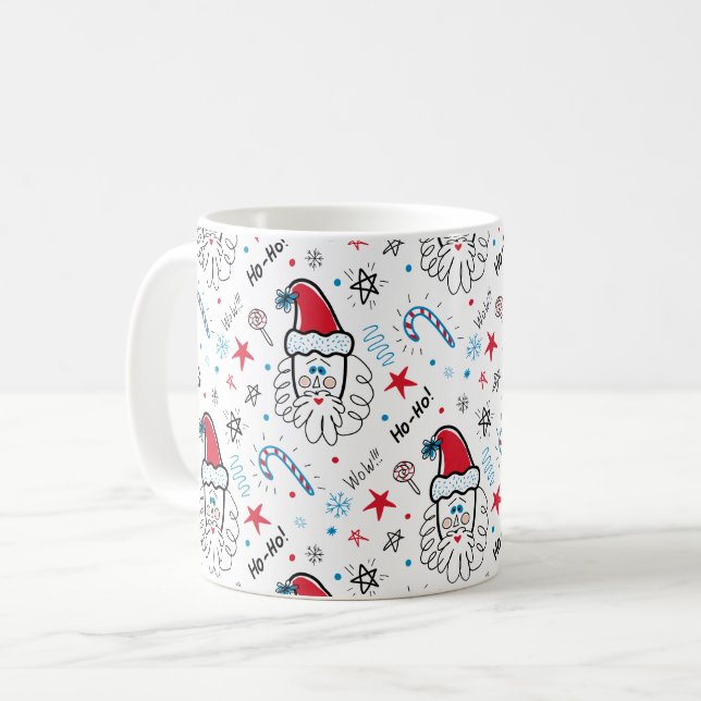 Taza De Café Navidades del ilustracion de Santa Cruz (Anverso izquierdo)