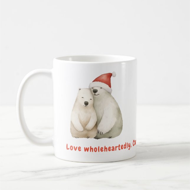 Taza De Café Navidades del oso polar (Izquierda)