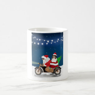 Taza De Café Navidades del Pastor Australiano Santa Claus