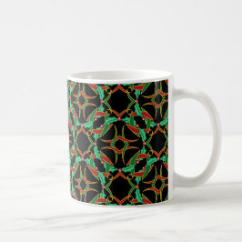 Taza De Café Navidades del patrón de guirnaldas celtas