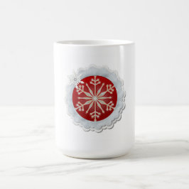 Taza De Café Navidades del Personalizable de diseño de copos de