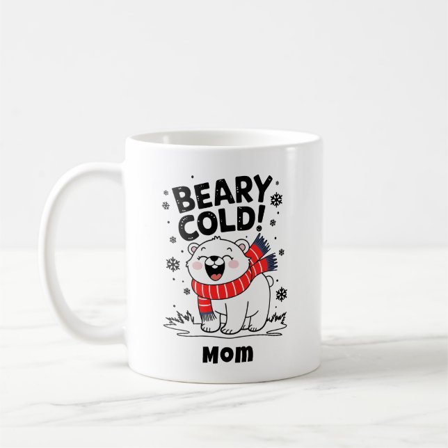 Taza De Café Navidades del Polar Beary Fría (Izquierda)