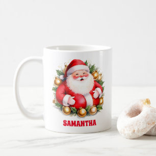Taza De Café Navidades del Retro Santa Claus Niños Mug de choco