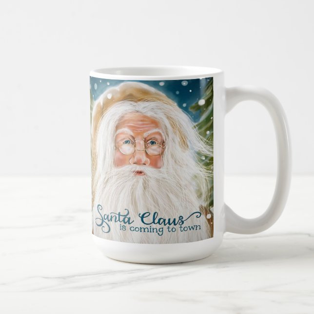 Taza De Café Navidades del Viejo Mundo Santa (Derecha)