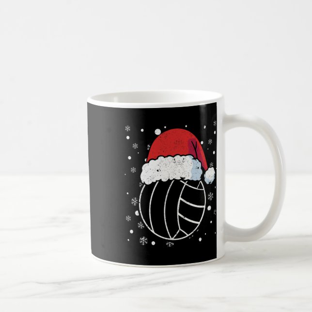 Taza De Café Navidades deportivos Gorra de voleibol Santa Claus (Derecha)