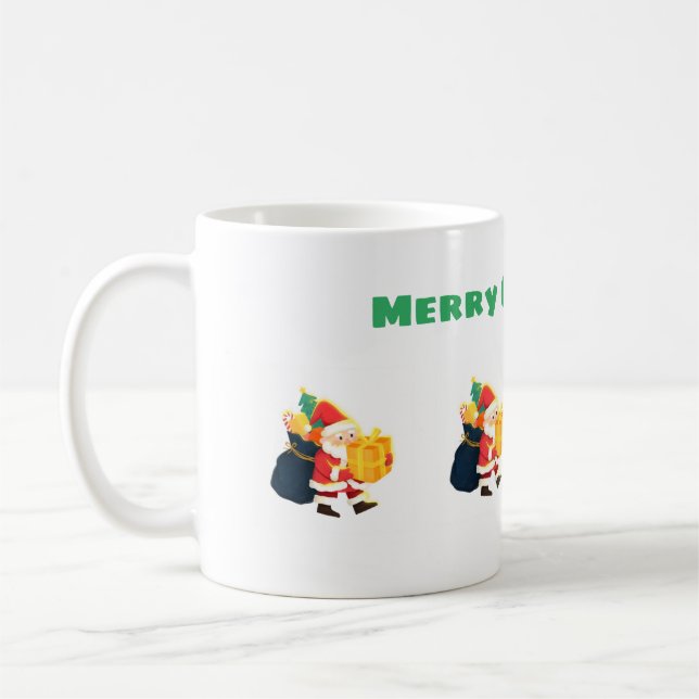 Taza De Café Navidades Desean Impreso Clásico-Cup Tamaño 11 oz (Izquierda)