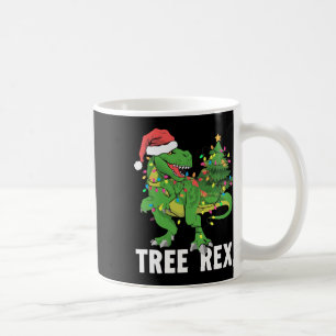 Taza De Café Navidades Dinosaur Tree Rex Xmas Trex Pajamas Homb
