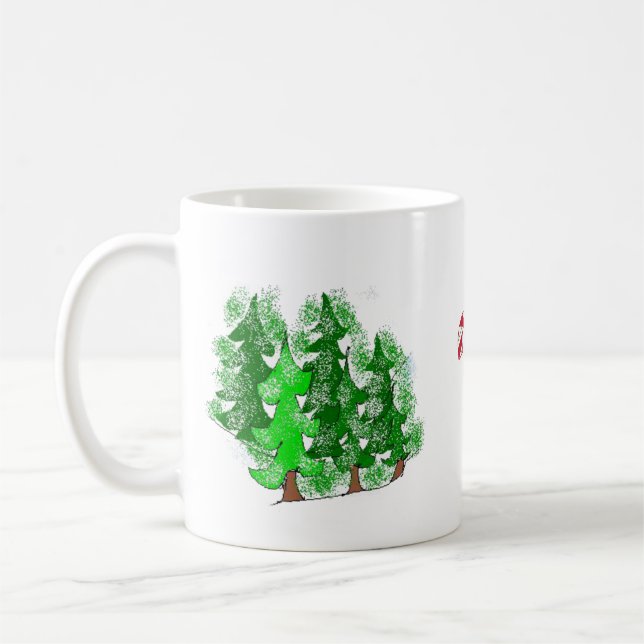 Taza De Café Navidades diseñan vacaciones (Izquierda)