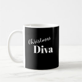 Taza De Café Navidades Diva cantante de ópera navideña