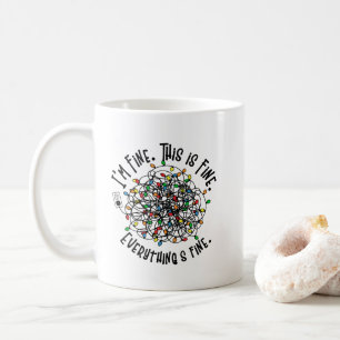 Taza De Café Navidades divertidos alumbran a Navidades irónicos