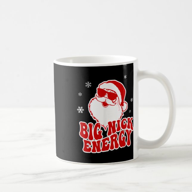 Taza De Café Navidades divertidos Big Nick Energy Santa Naughty (Derecha)