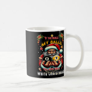 Taza De Café Navidades divertidos Billiards Santa Jingle My