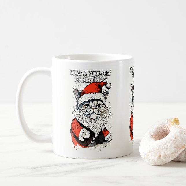 Taza De Café Navidades divertidos citan a un capo caprichoso (Con donut)
